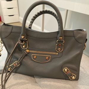 Balenciaga Classic Metallic Edge City Small Tote